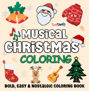 Front Cover Musical Christmas Coloring