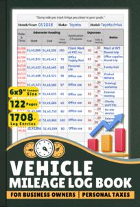 Front CP Book Vehicle milage tracker