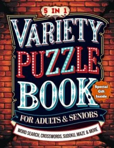 CA NUEVA PORTADA VARIETY PUZZLE BOOK FOR ADULTS RETRO