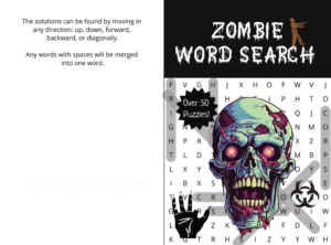 Paperback Cover Zombie WS x Word Search X pages Bleed CMYK
